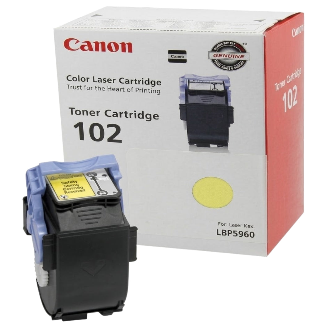 New, Pre-Owned - Canon CRG-102 High-Yield Yellow Toner Cartridge, 9642A006AA