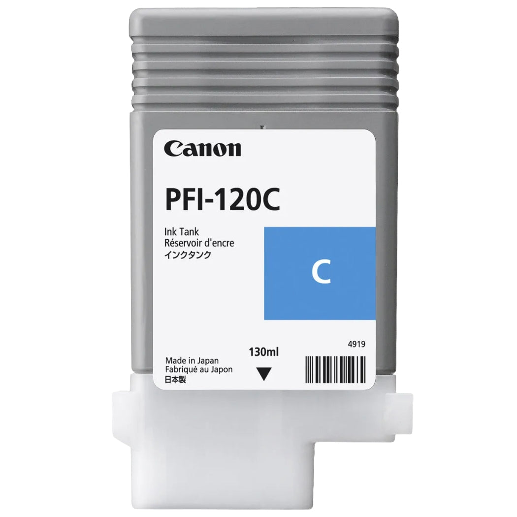 New, Pre-Owned - Canon PFI-120 Cyan High-Yield Ink Cartridge, 2886C001AA