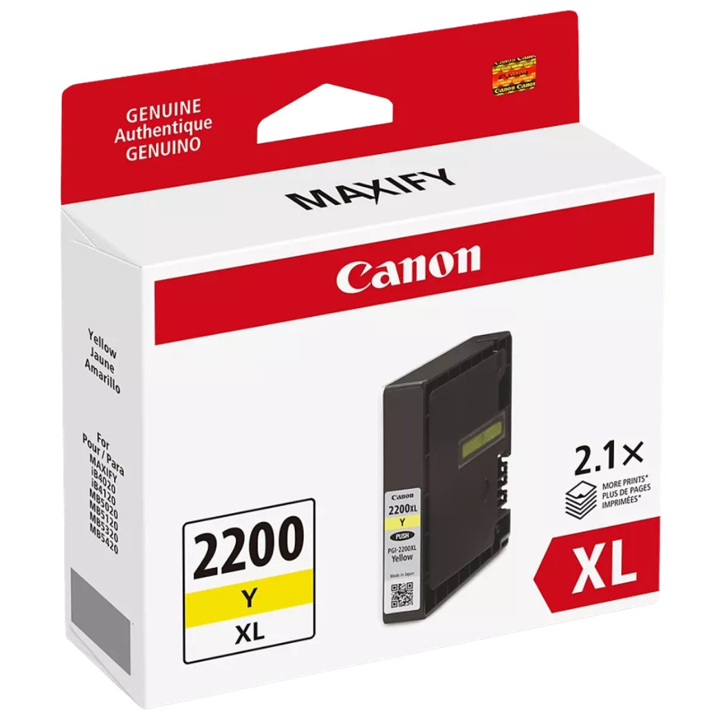 New, Pre-Owned - Canon PGI-2200XL Yellow Ink Cartridge