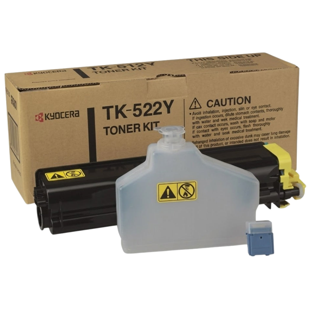 New, Pre-Owned - Kyocera TK-522Y Yellow Toner Cartridge