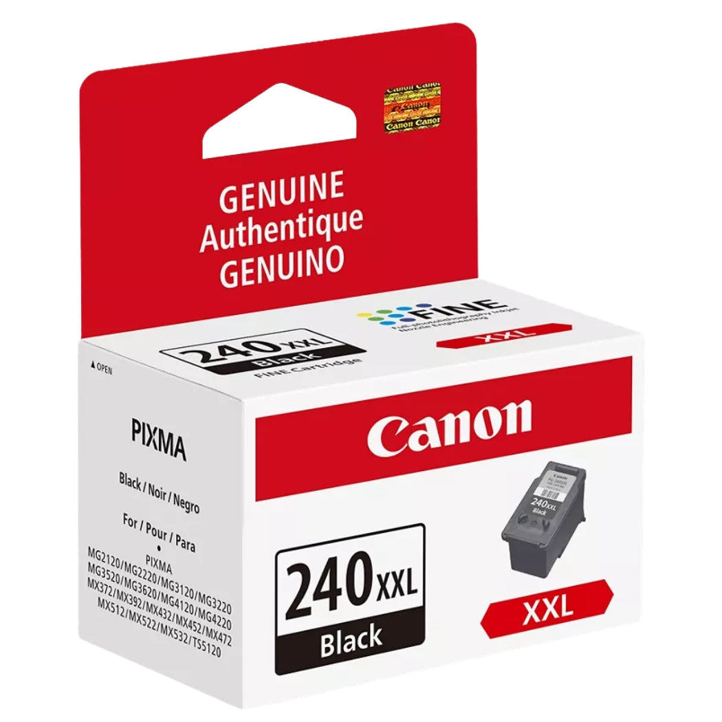 New, Pre-Owned - OEM Canon 5204B001 (PG240XXL) PG-240XXL EXTRA High Yield Black Inkjet Cartridge