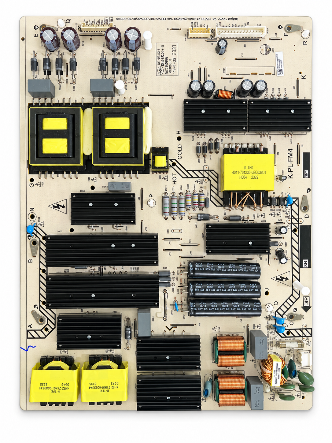Sharp power supply board P0Q23090653 K-PL-FM4 for 4T-C75DL7UR
