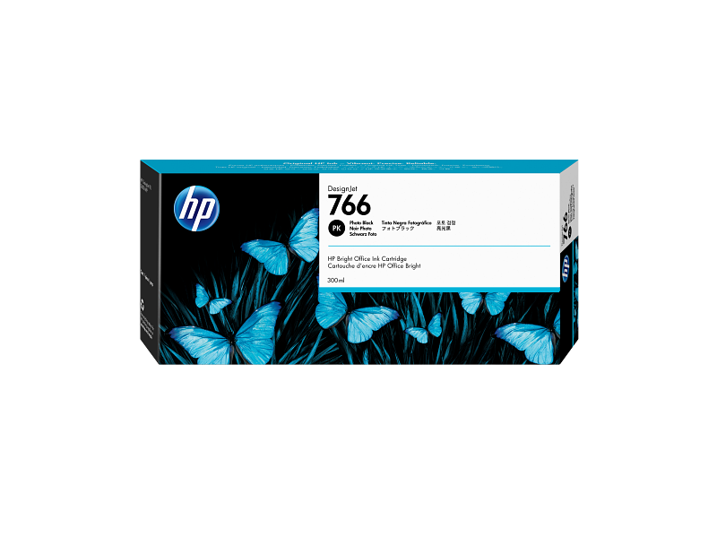 New, Pre-Owned - HP 766 High Yield Photo Black 300ml Ink Cartridge, P2V94A