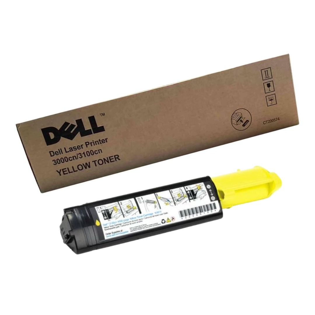 New, Pre-Owned - Dell 3000CN/3100CN High Yield Yellow Toner Cartridge, P6731