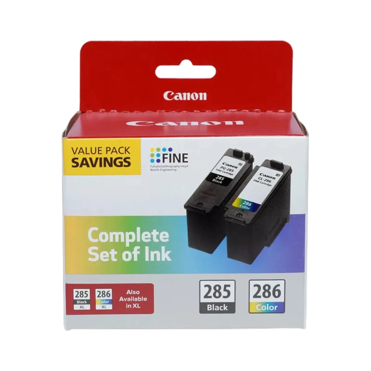 New, Pre-Owned - Canon PG-285/CL-286 Standard Yield Black and Color Ink Cartridge, 2 Pack