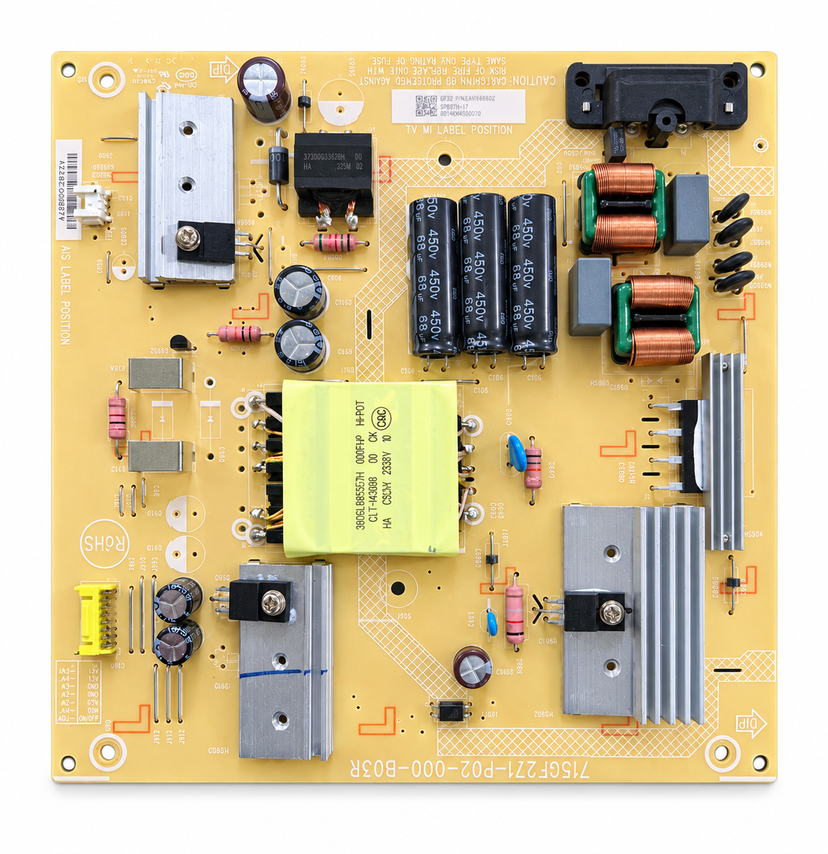 Roku 65-inch TV power supply board PLTVOI921XXV2 715GF271-P02-000-B03R