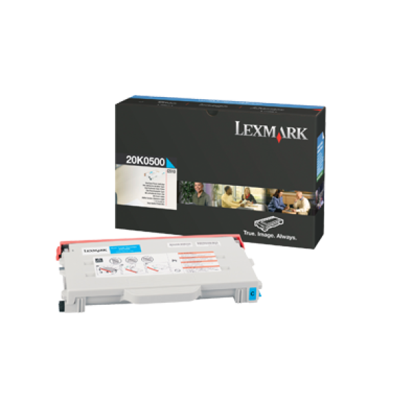 New, Pre-Owned - Lexmark 20K0500 Cyan Standard Yield Toner Cartridge