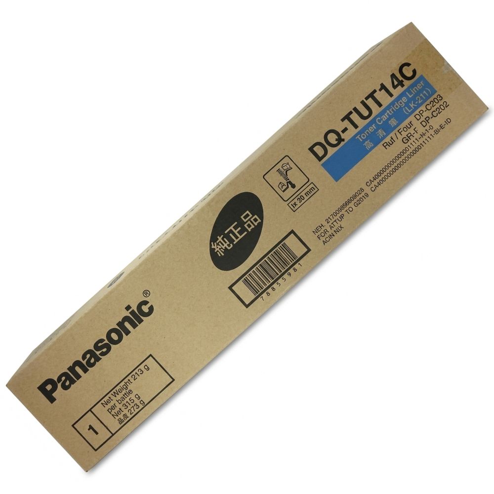 New, Pre-Owned - Panasonic DP-C213 Standard Yield Cyan Toner Cartridge, DQ-TUT14C