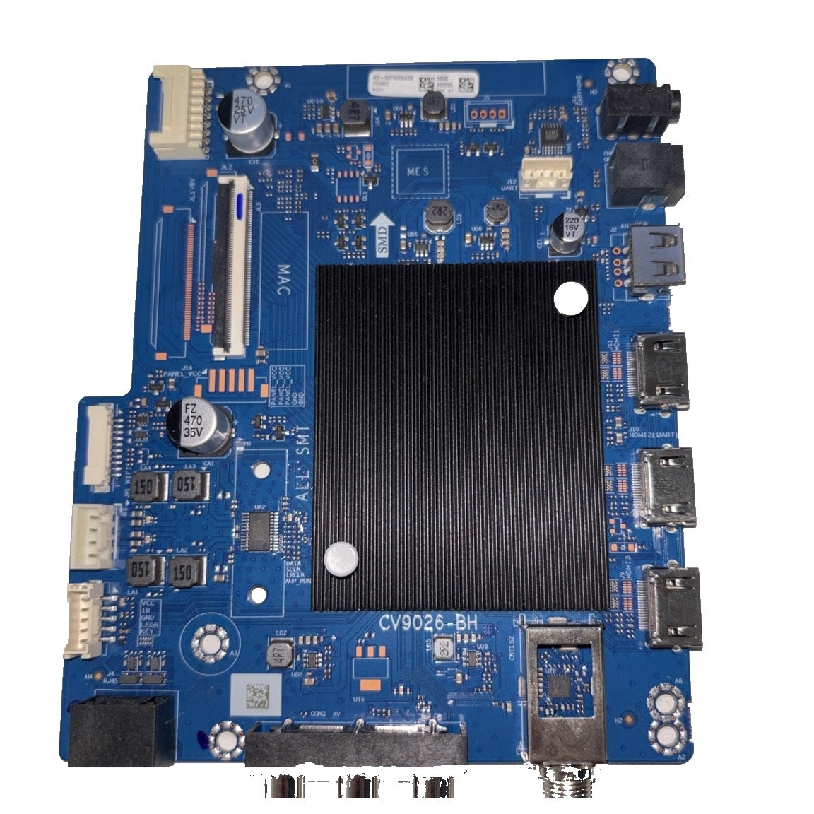 Actual Pioneer 250827 main board on square white background