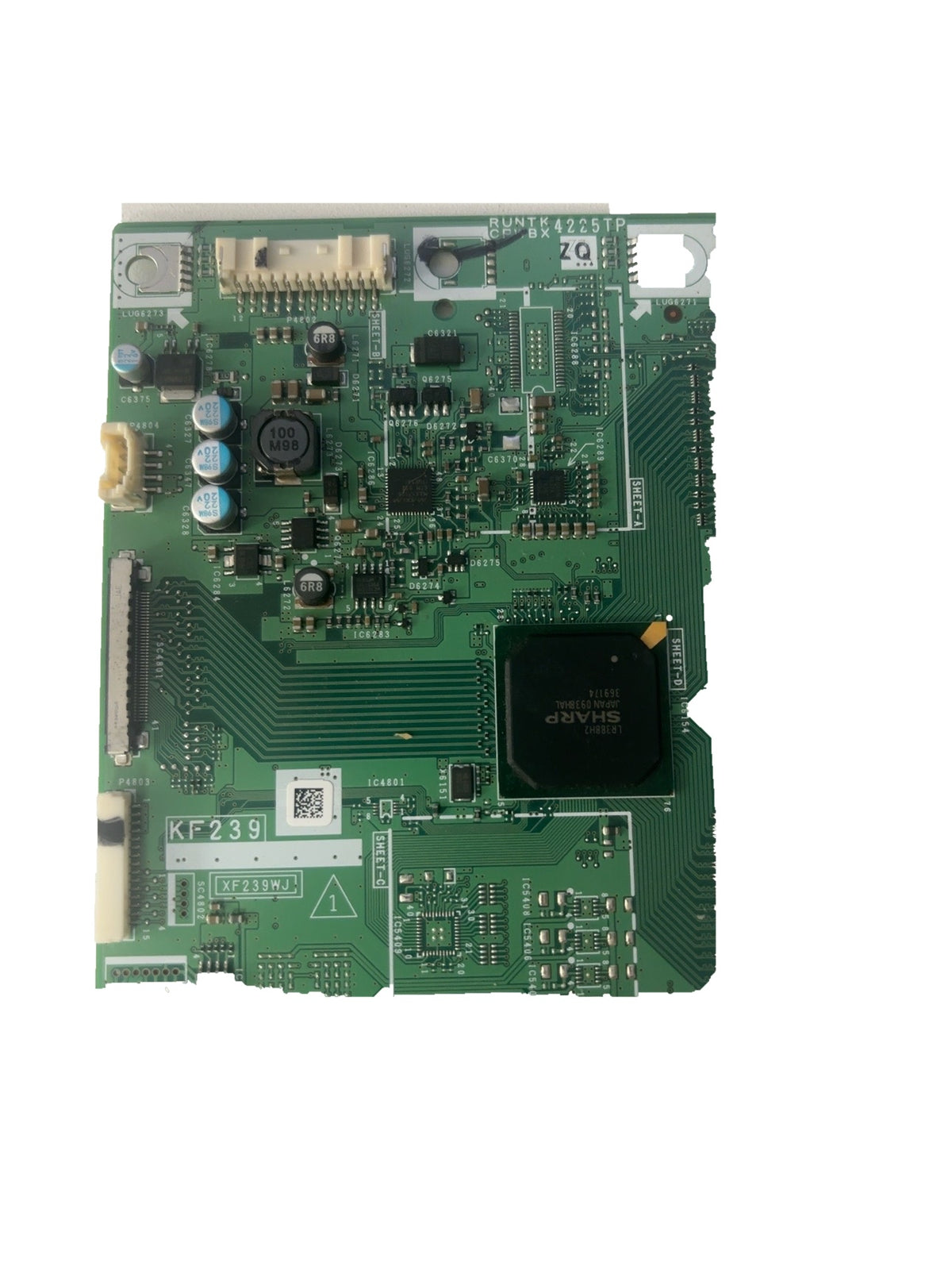 Sharp RUNTK4225TPZQ T-Con board, ZQ marking