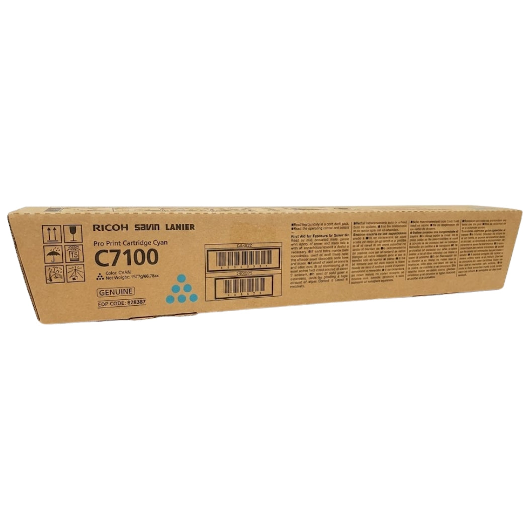 New, Pre-Owned - Ricoh C7100 Cyan Toner Cartridge, 828387