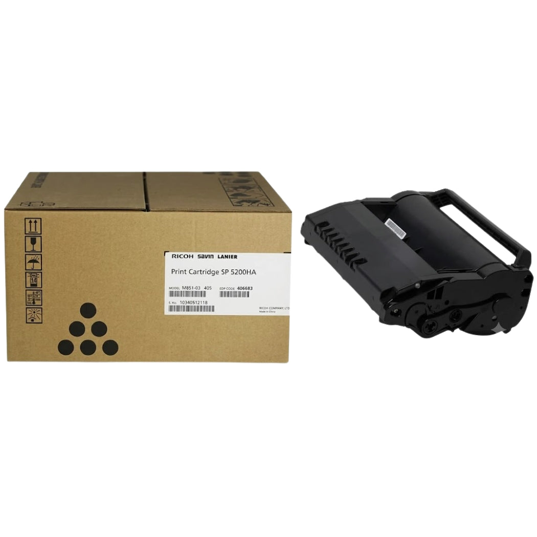 New, Pre-Owned - Ricoh SP 5200HA Black Toner Cartridge, 406683