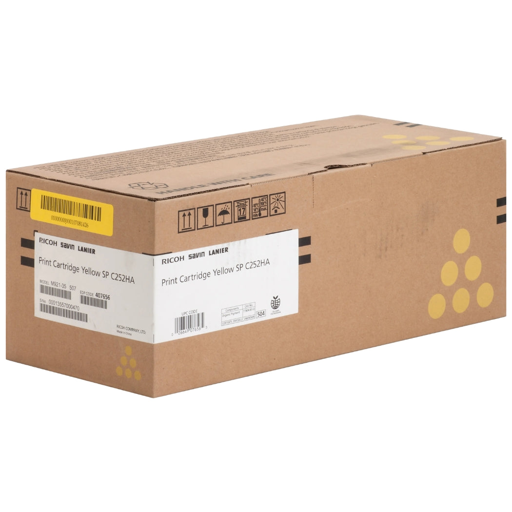 New, Pre-Owned - Ricoh SP C252HA Yellow Toner Cartridge, 407656