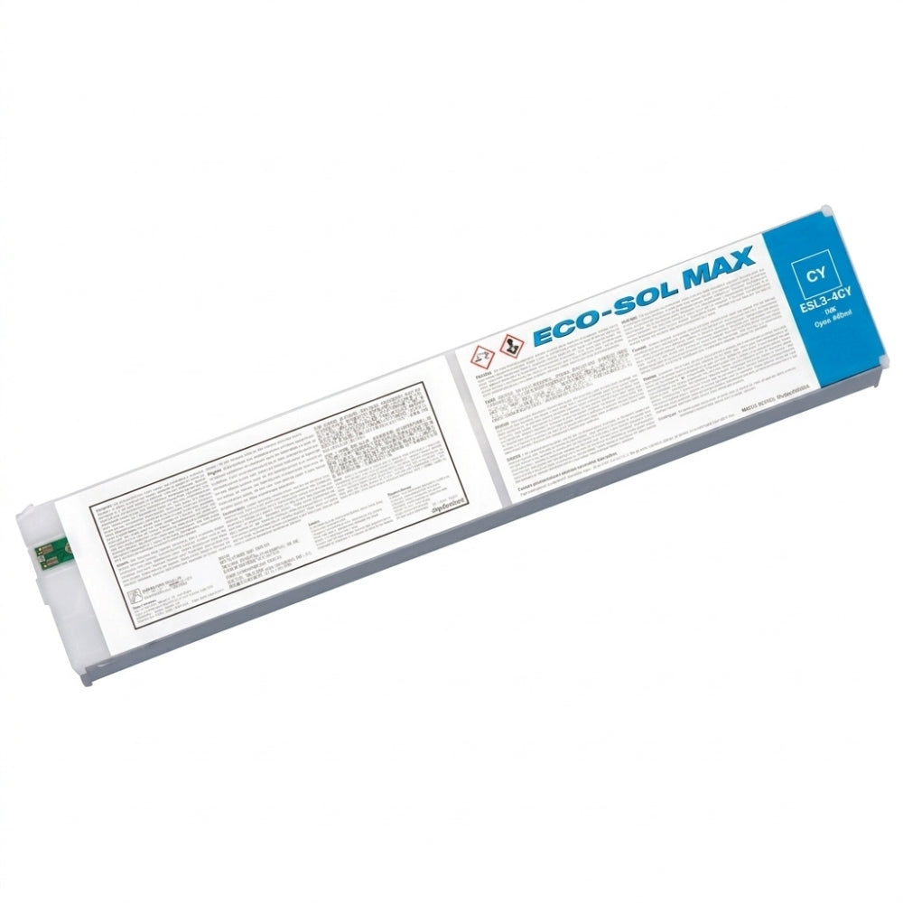 New, Pre-Owned - Roland Eco-Sol Max ESL3-4CY Solvent Ink Cartridge 440ml Cyan