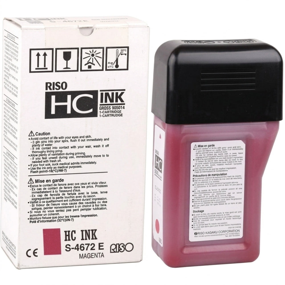 New, Pre-Owned - Risograph S-4672 Magenta Ink Tank