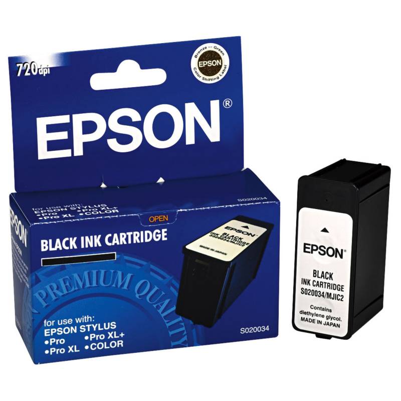 New, Pre-Owned - Epson S020034 Black Ink Cartridge