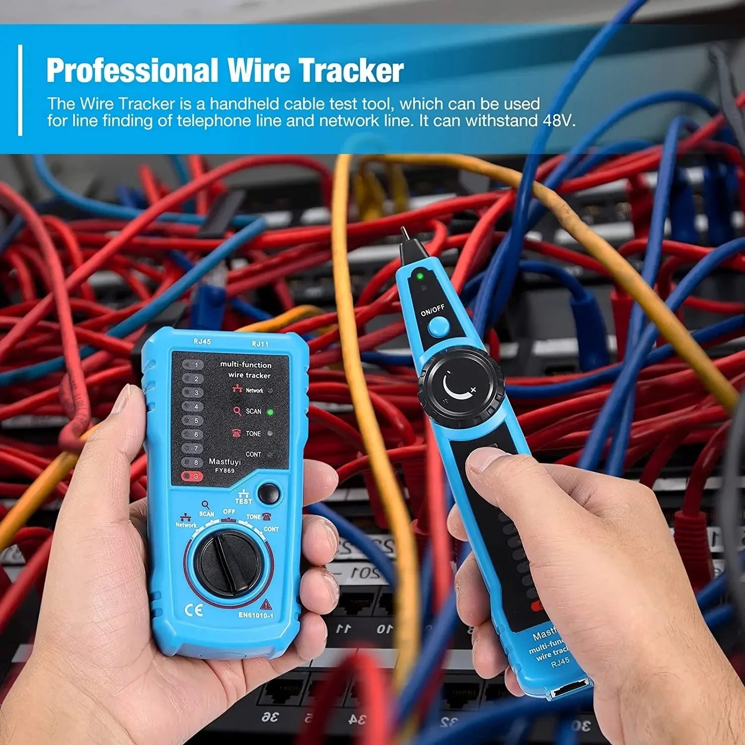 BSIDE FWT11 Network Cable Tracker for RJ11/RJ45 LAN Test