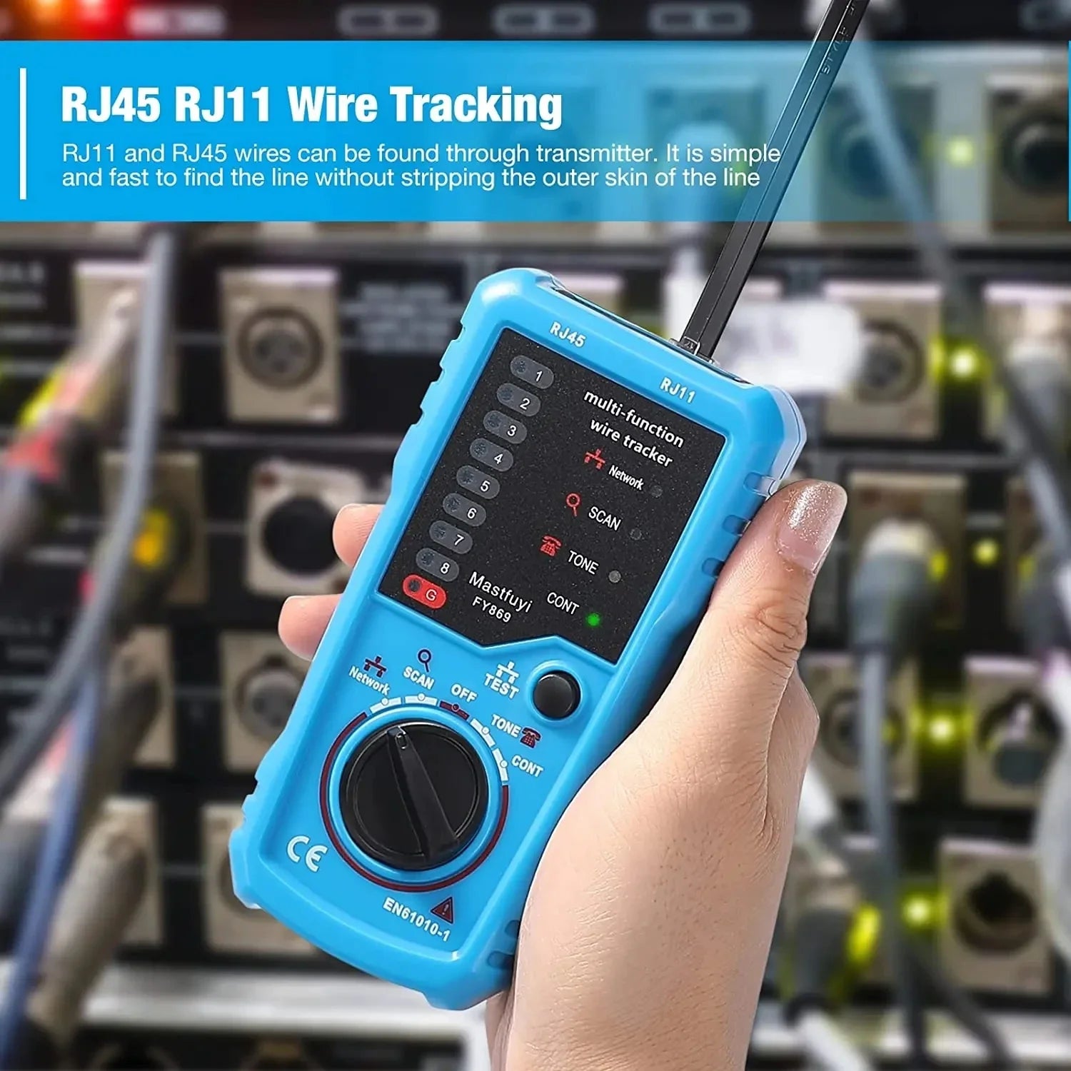 BSIDE FWT11 Network Cable Tracker for RJ11/RJ45 LAN Test
