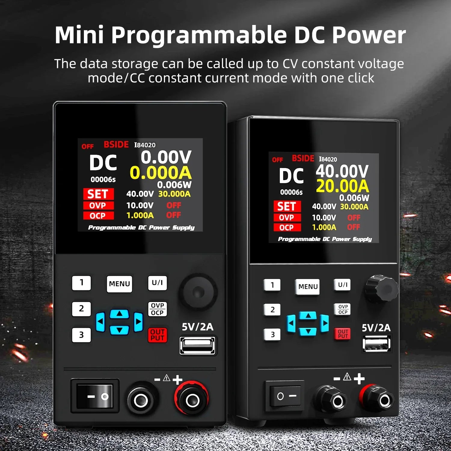 BSIDE I8 Programmable DC Power Supply 30V 10A Bench Unit