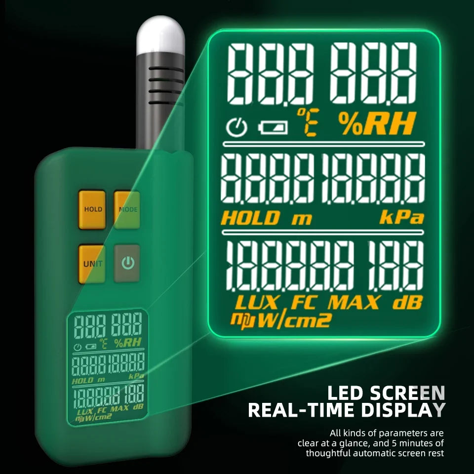 BSIDE GX1 Environment Detector with Lux, Noise, Temp & Pressure