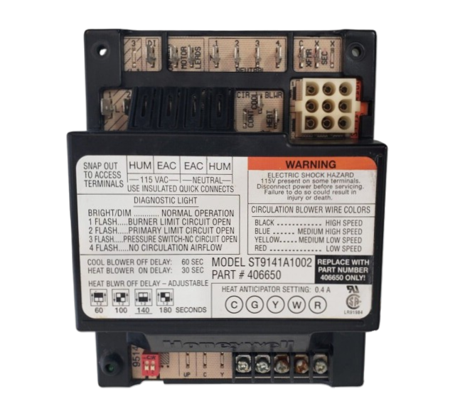 Honeywell ST9141A1002 Electronic Fan Timer Furnace Control Board OEM HVAC