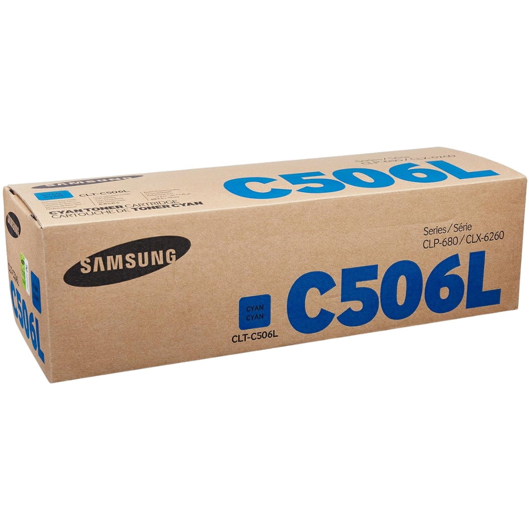 New, Pre-Owned - Samsung  C506L High Yield Cyan Toner Cartridge, CLT-C506L