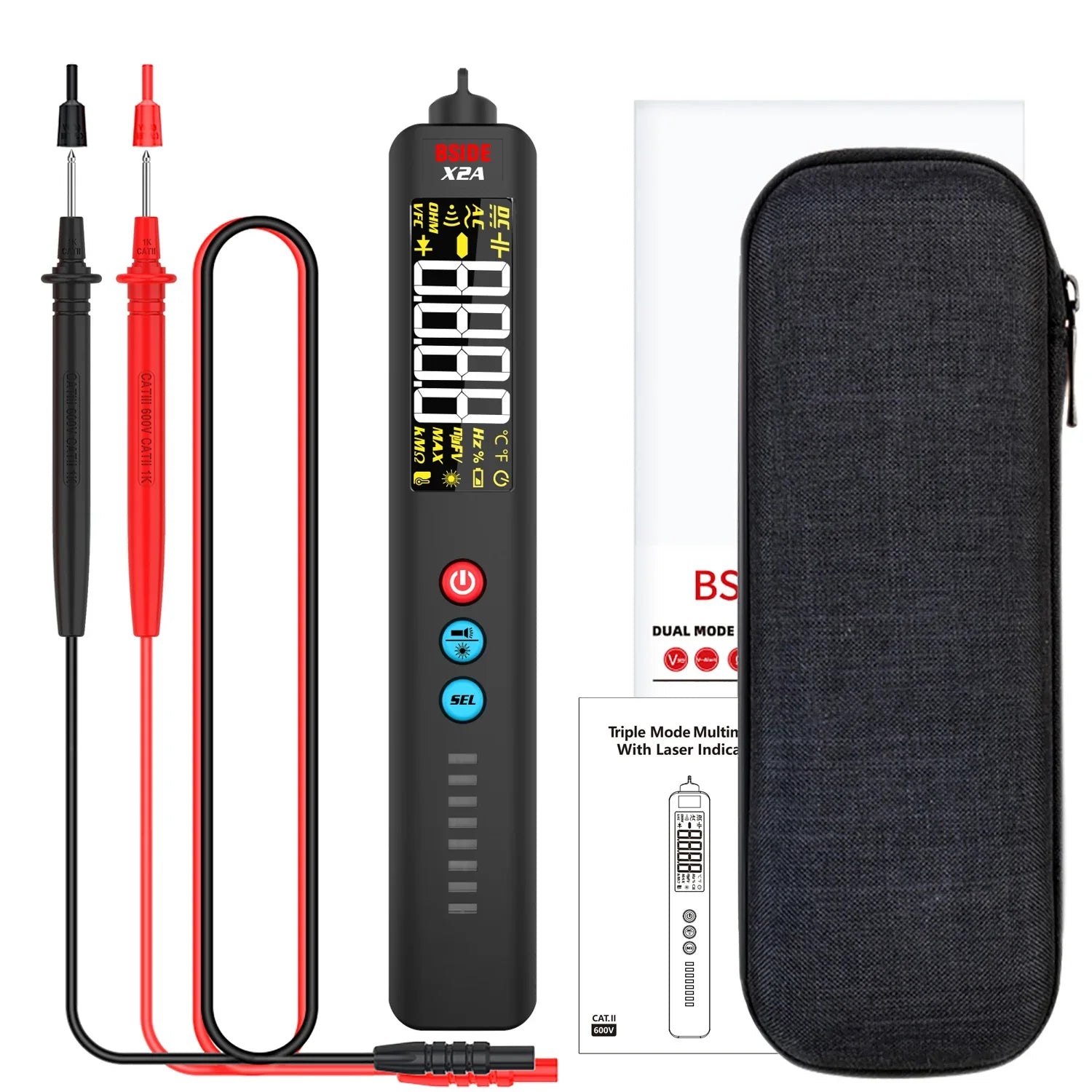 BSIDE X2A Smart Multimeter with Laser & NCV Test
