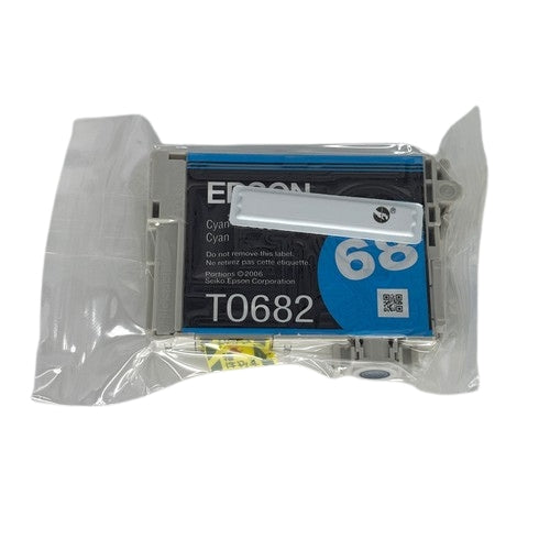 New, Pre-Owned - Epson T068 High-Yield Cyan Inkjet Cartridge, T068220
