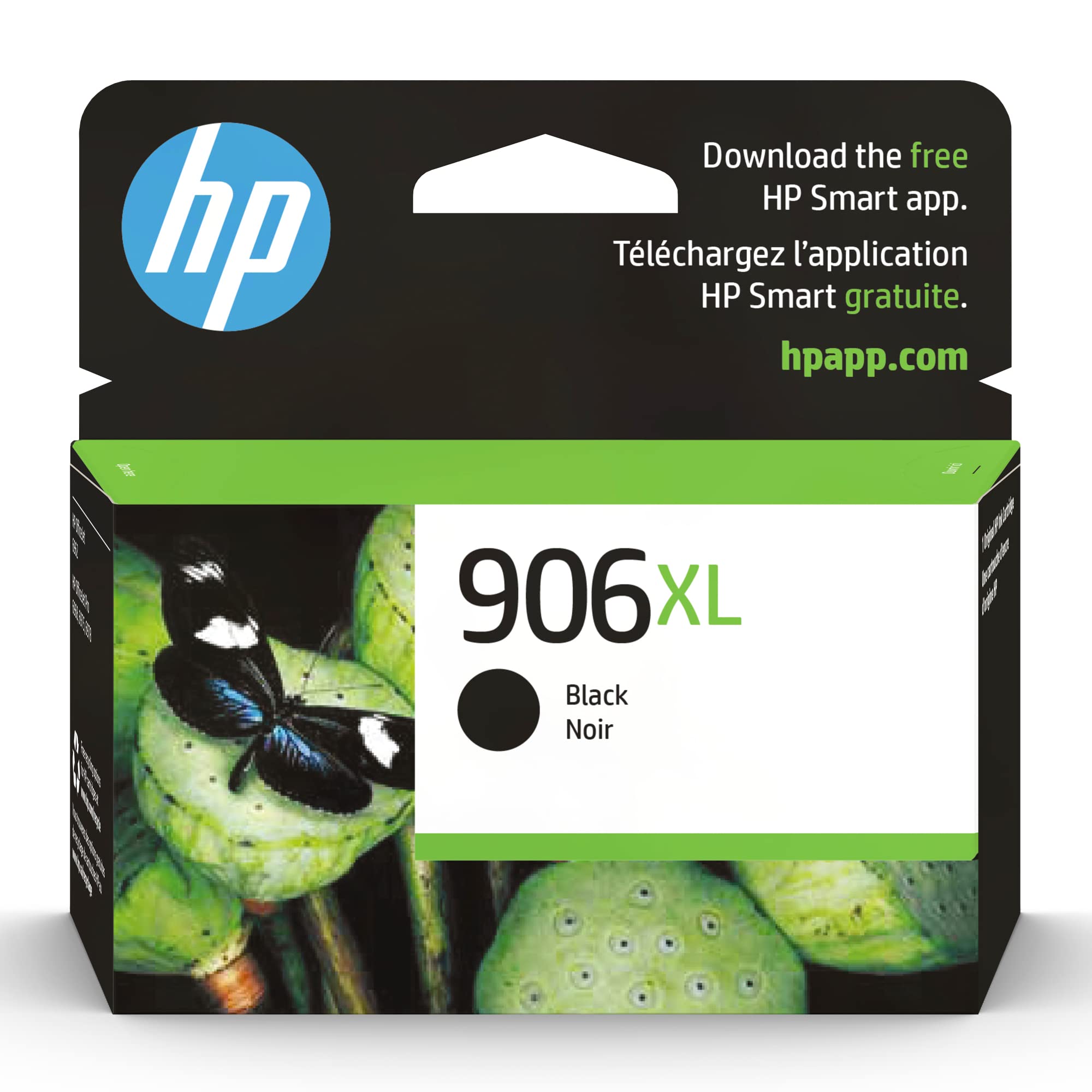 New, Pre-Owned - HP 906XL High-Yield Black OfficeJet Ink Cartridge, T6M18AN