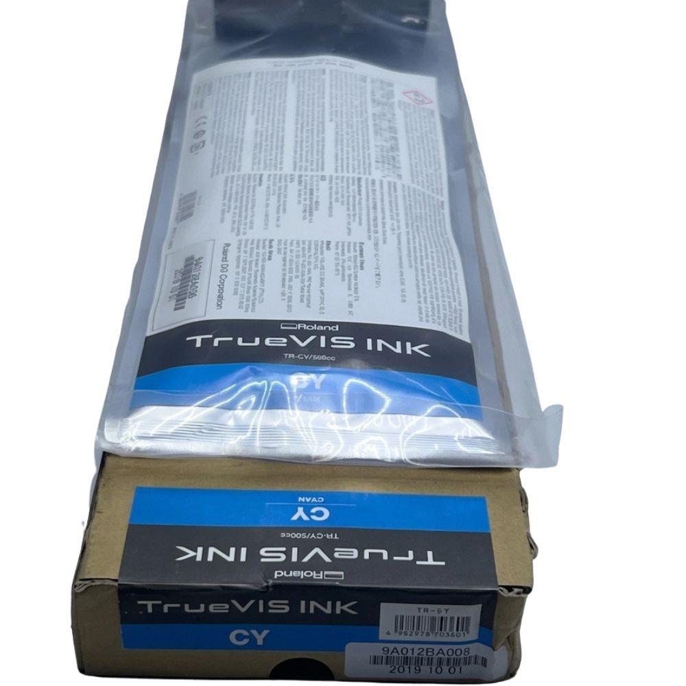 New, Pre-Owned - Roland TrueVIS TR-CY/500CC High-Yield Cyan Ink Cartridge