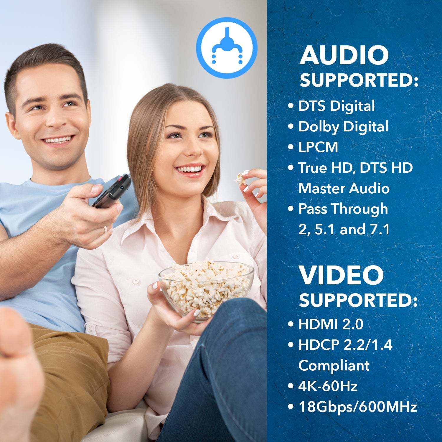 4K@60hz 4-port HDMI™ Switch (ARC)-UHD-401ARC
