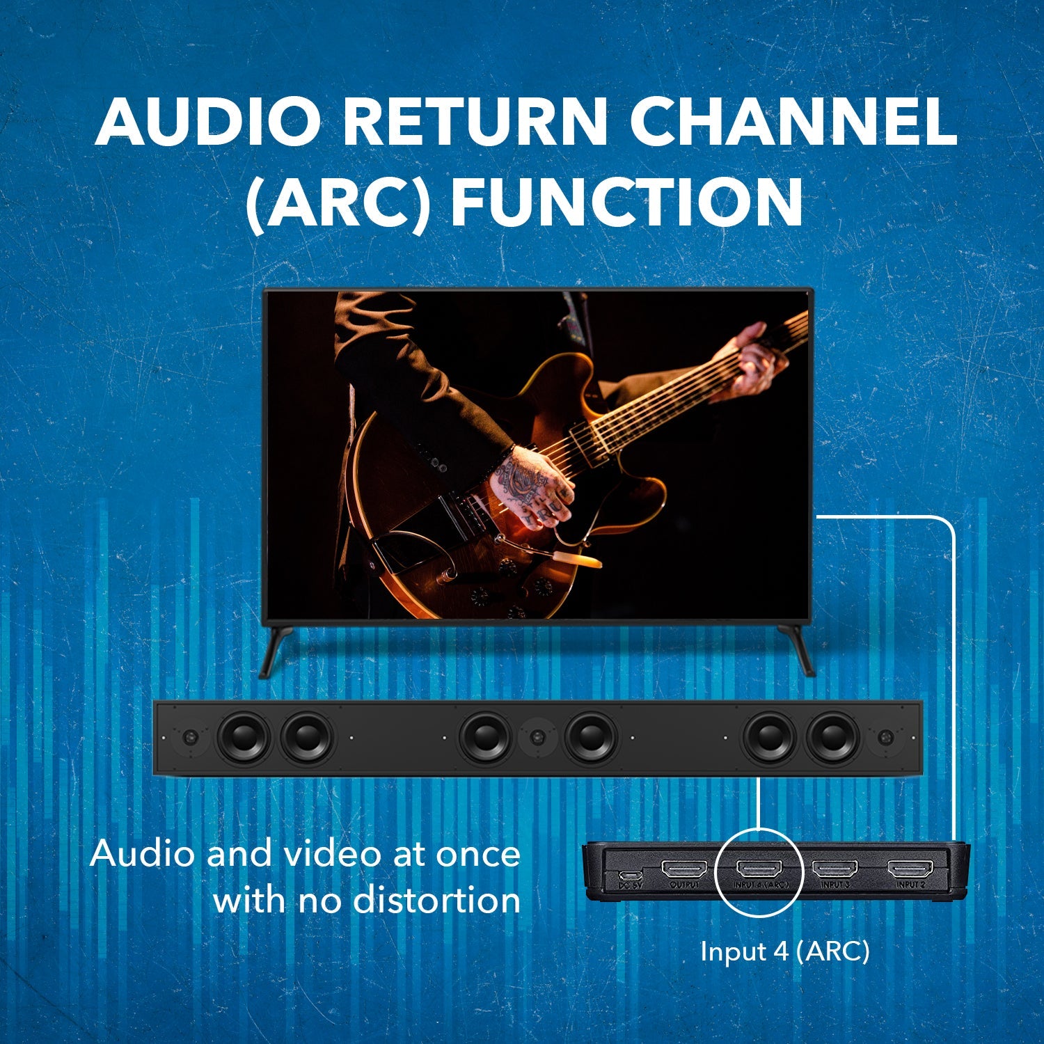 4K@60hz 4-port HDMI™ Switch (ARC)-UHD-401ARC