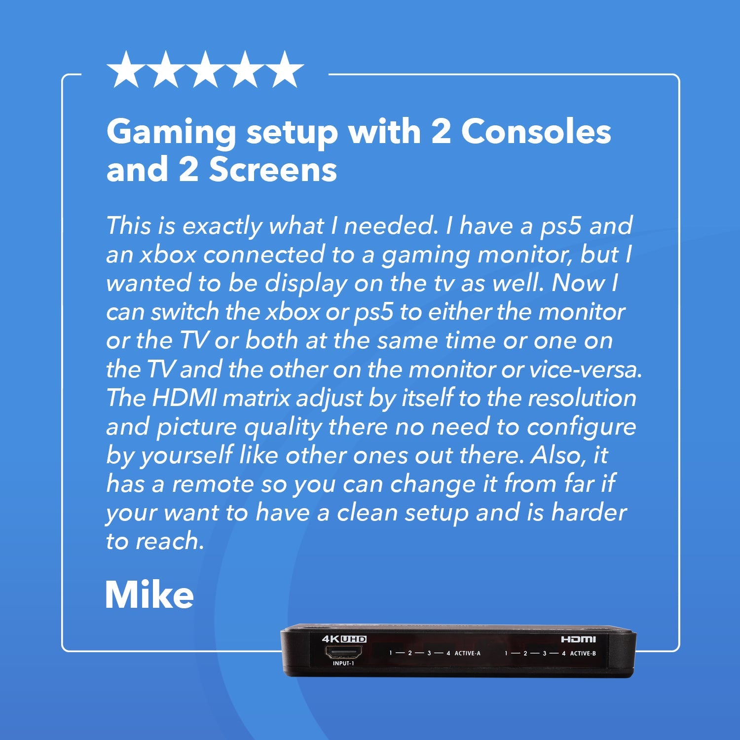 4K@60hz 4x2 HDMI™ Matrix  (ARC)-UHD-402