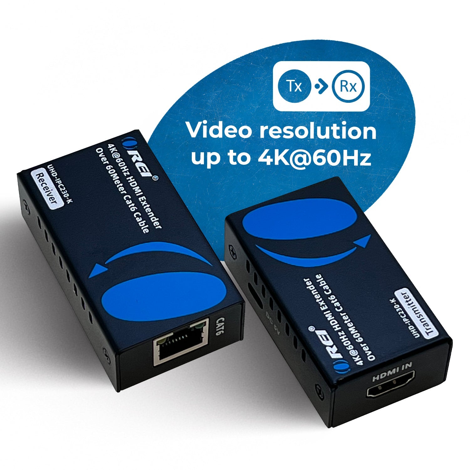 4K@60Hz HDMI™ Extender (IR) - 230ft (Cat6) (UHD-IPC230-K)