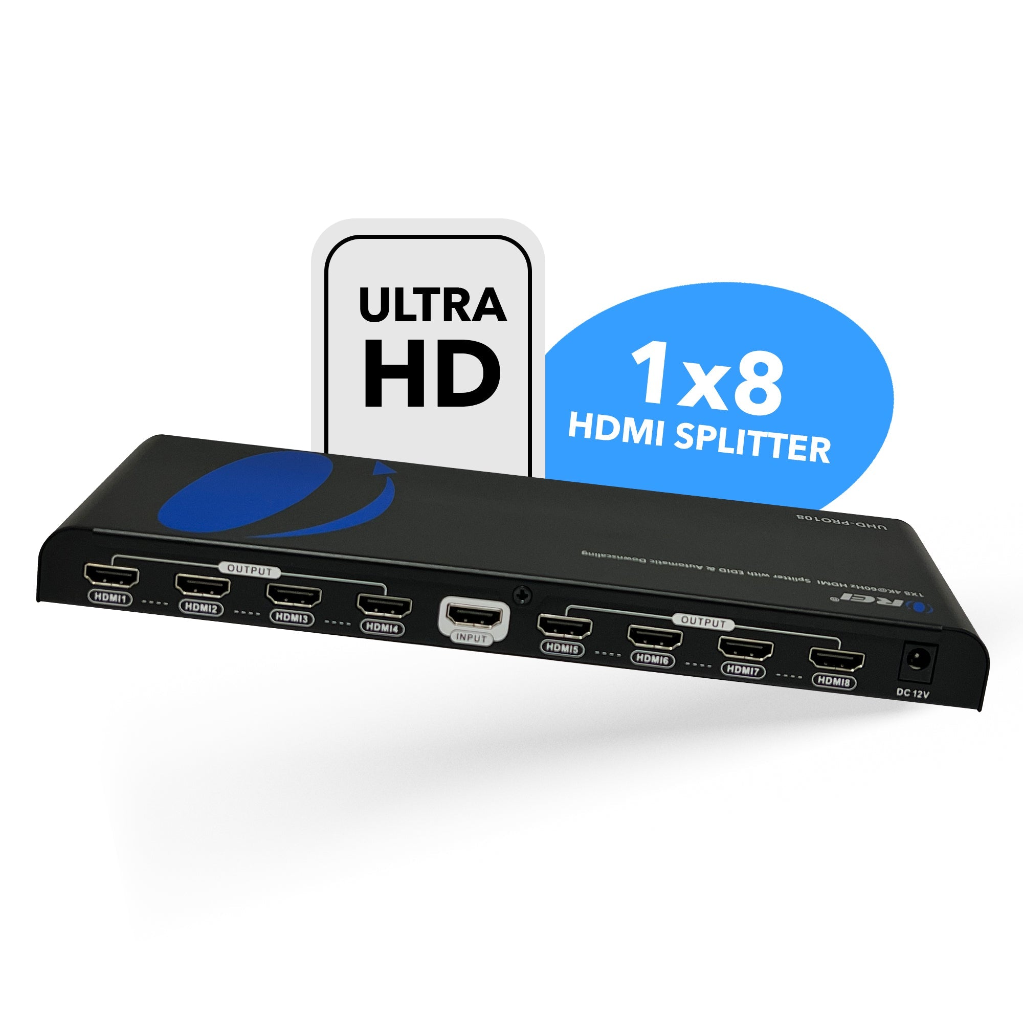 4K@60Hz 1x8 HDMITM Splitter (Downscaler)