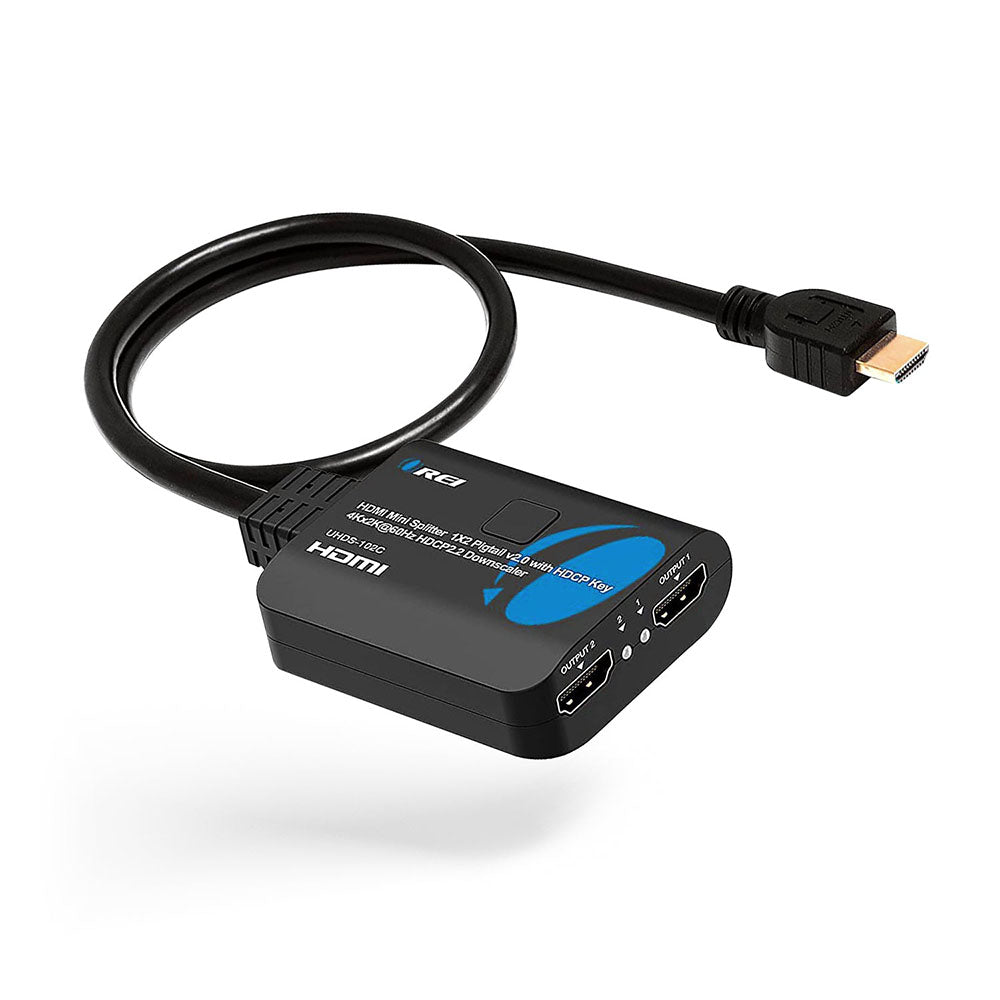 4K@60Hz 1x2 HDMI™ Splitter (Downscaler, Pigtail)-UHDS-102C