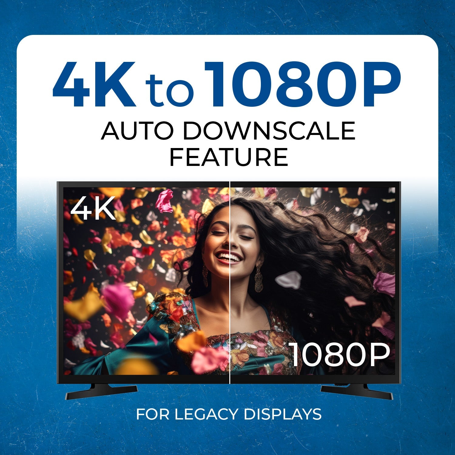4K@60Hz 1x2 HDMI™ Splitter (Downscaler, Pigtail)-UHDS-102C