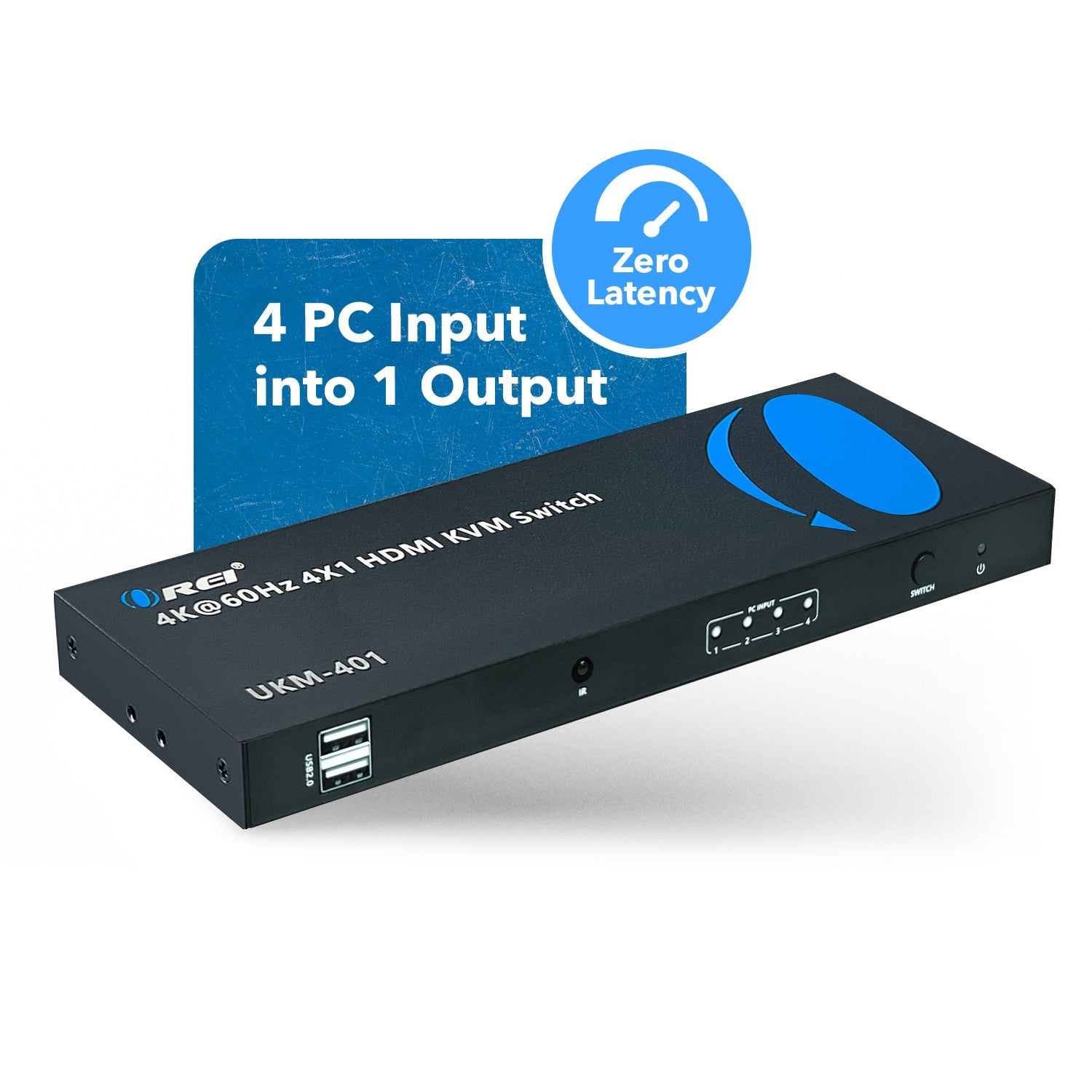 4K@60hz 4-port HDMI™ KVM Switch-UKM-401