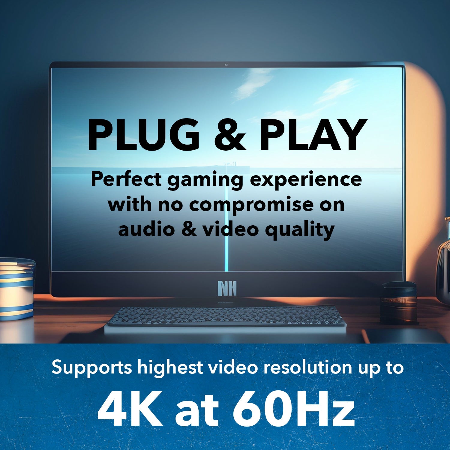4K@60hz 4-port HDMI™ KVM Switch-UKM-401