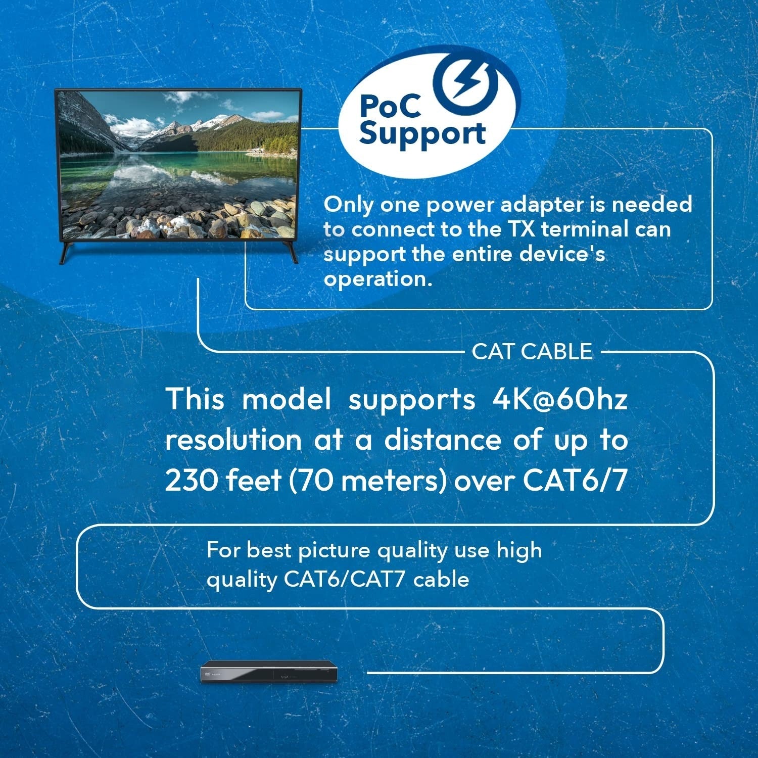 4K HDBaseT HDMI™ Extender (Loop) - 230ft (cat6)-EX-230UHD