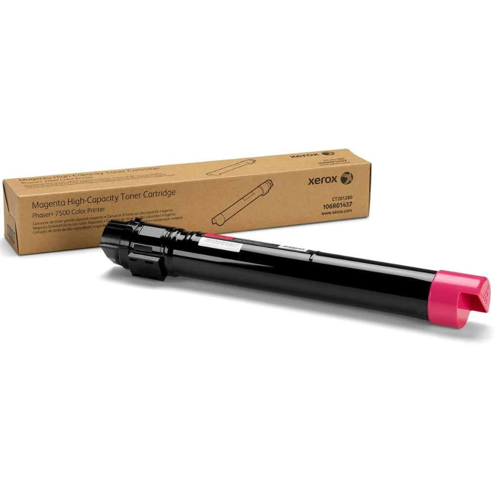 New, Pre-Owned - Xerox Phaser 7500 High Yield Magenta Toner Cartridge, 106R01437