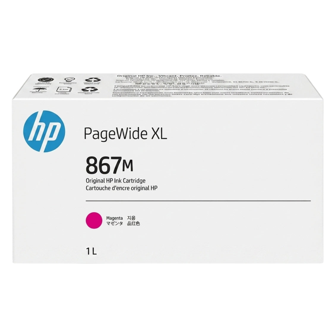 New, Pre-Owned - HP 867 Magenta High Yield PageWide XL Ink Cartridge 3ED95A