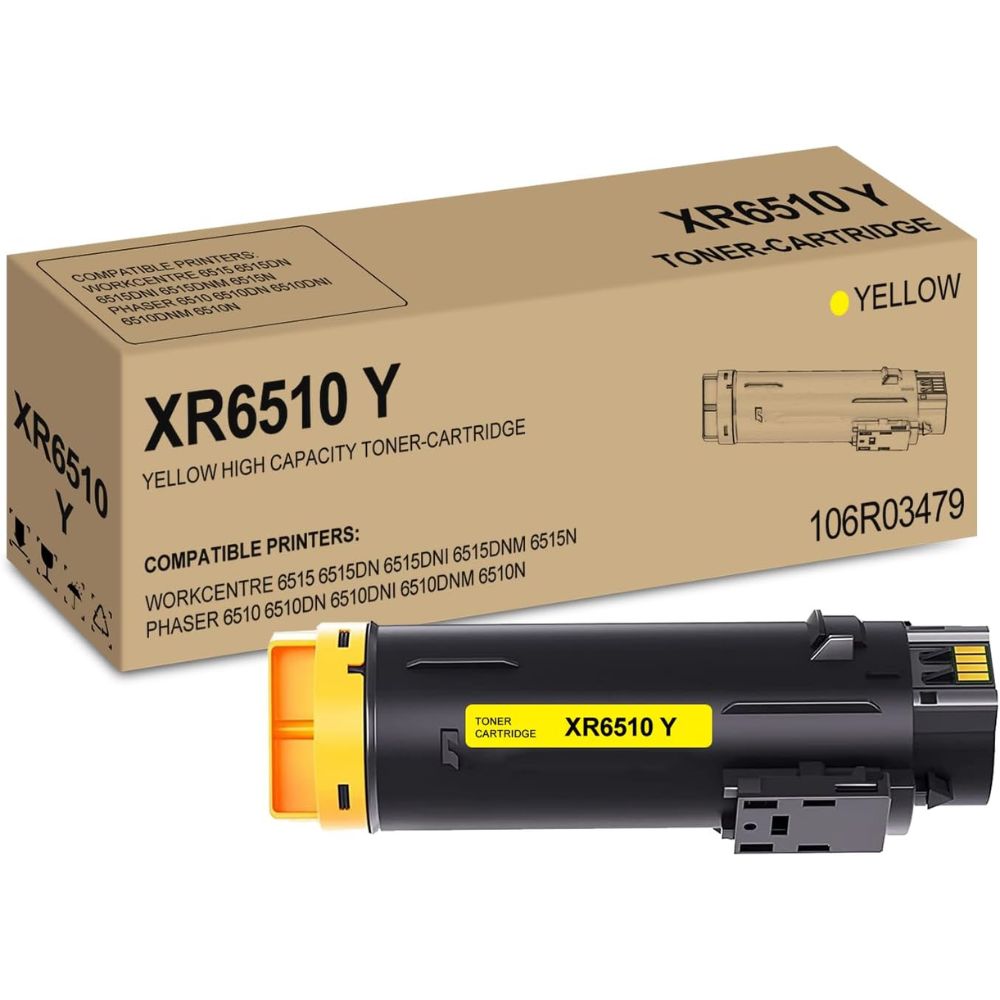 New, Pre-Owned - Xerox PHASER 6510/6515 Extra High Yield Yellow Toner Cartridge, 106R03479