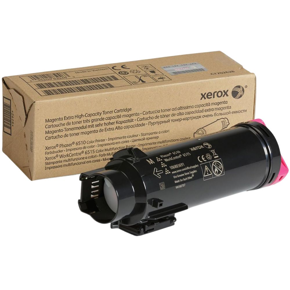 New, Pre-Owned - Xerox PHASER 6510/6515 Extra High Yield Magenta Toner Cartridge, 106R03691