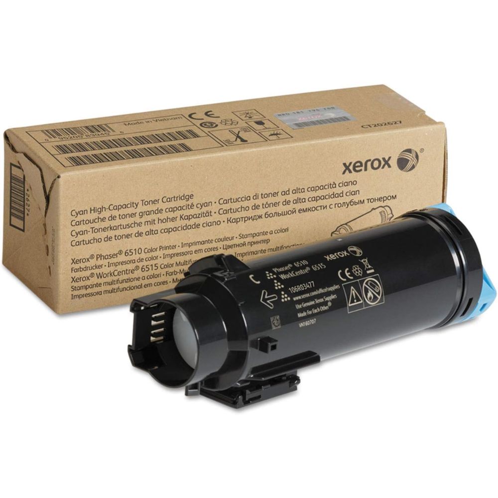 New, Pre-Owned - Xerox PHASER 6510/6515 High Yield Cyan Toner Cartridge, 106R03477