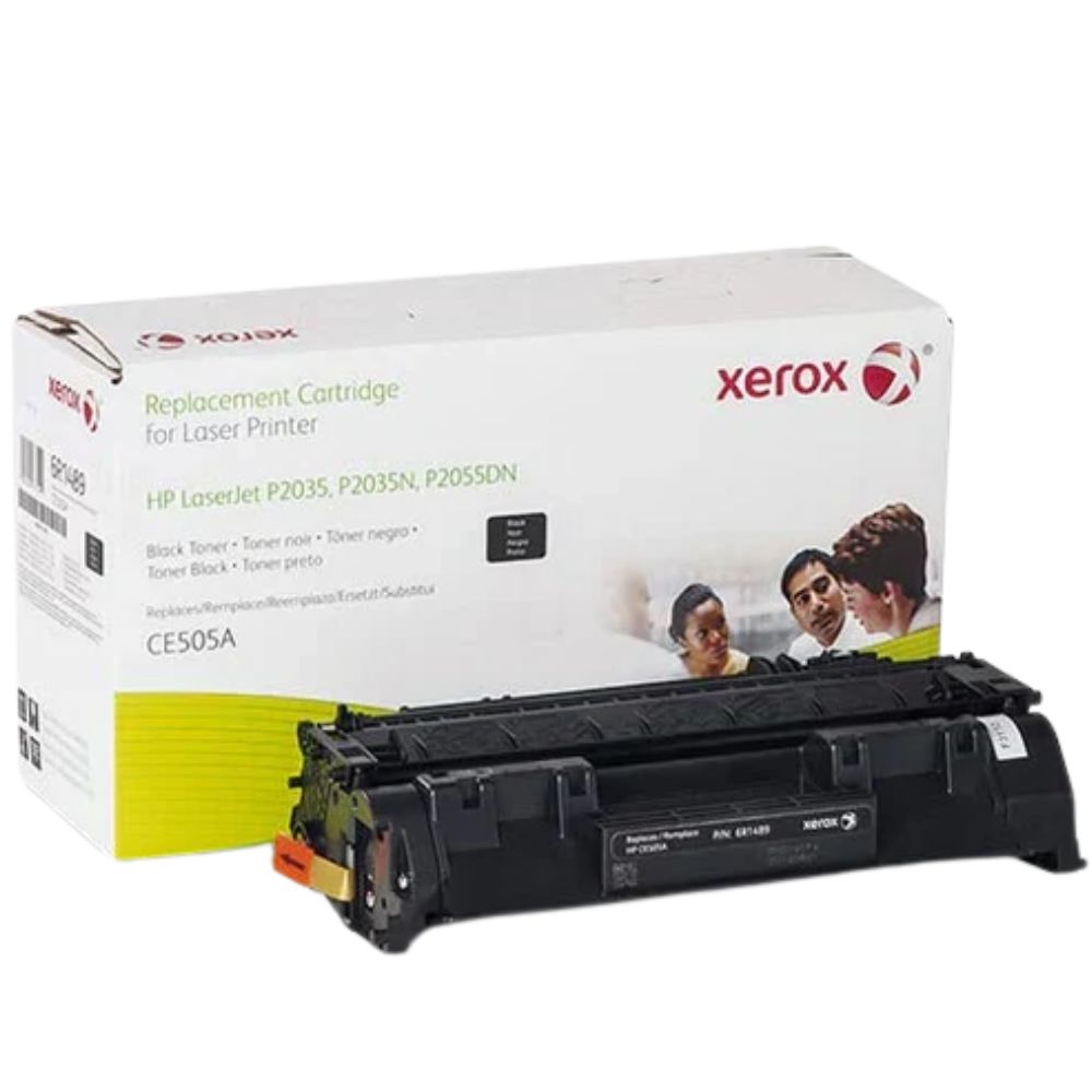 New, Pre-Owned - Xerox 006R01489 Standard Yield Black Toner Cartridge, (Alternative To The HP CE505A (05A) Cartridge)