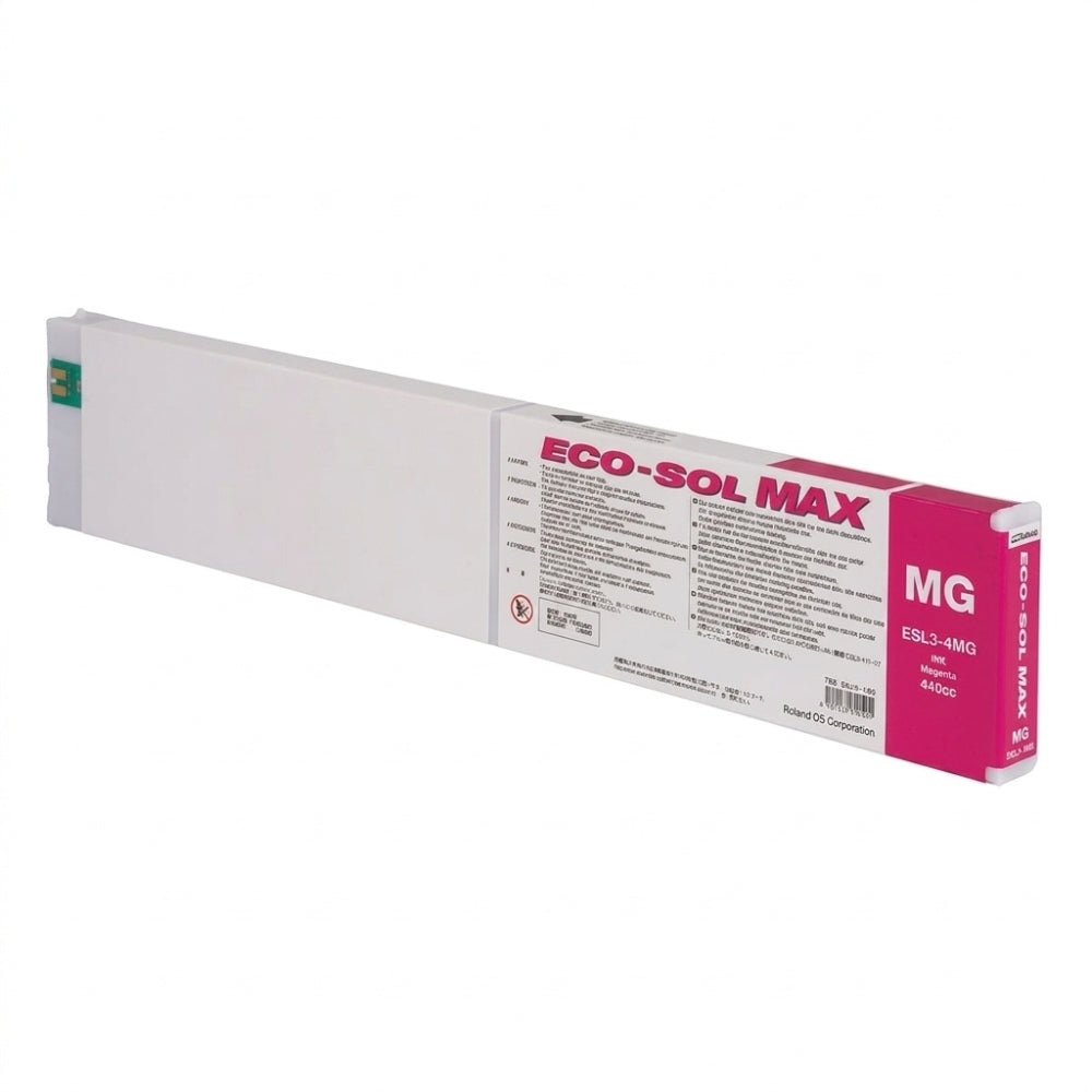New, Pre-Owned - Roland Eco-Sol Max ESL3-4MG Solvent Ink Cartridge 440ml Magenta