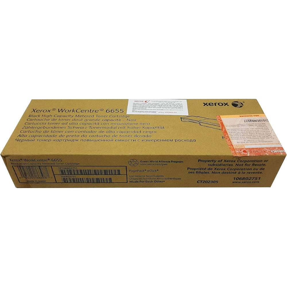 New, Pre-Owned - Xerox WORKCENTRE 6655 High Yield Black Toner Cartridge, 106R02751