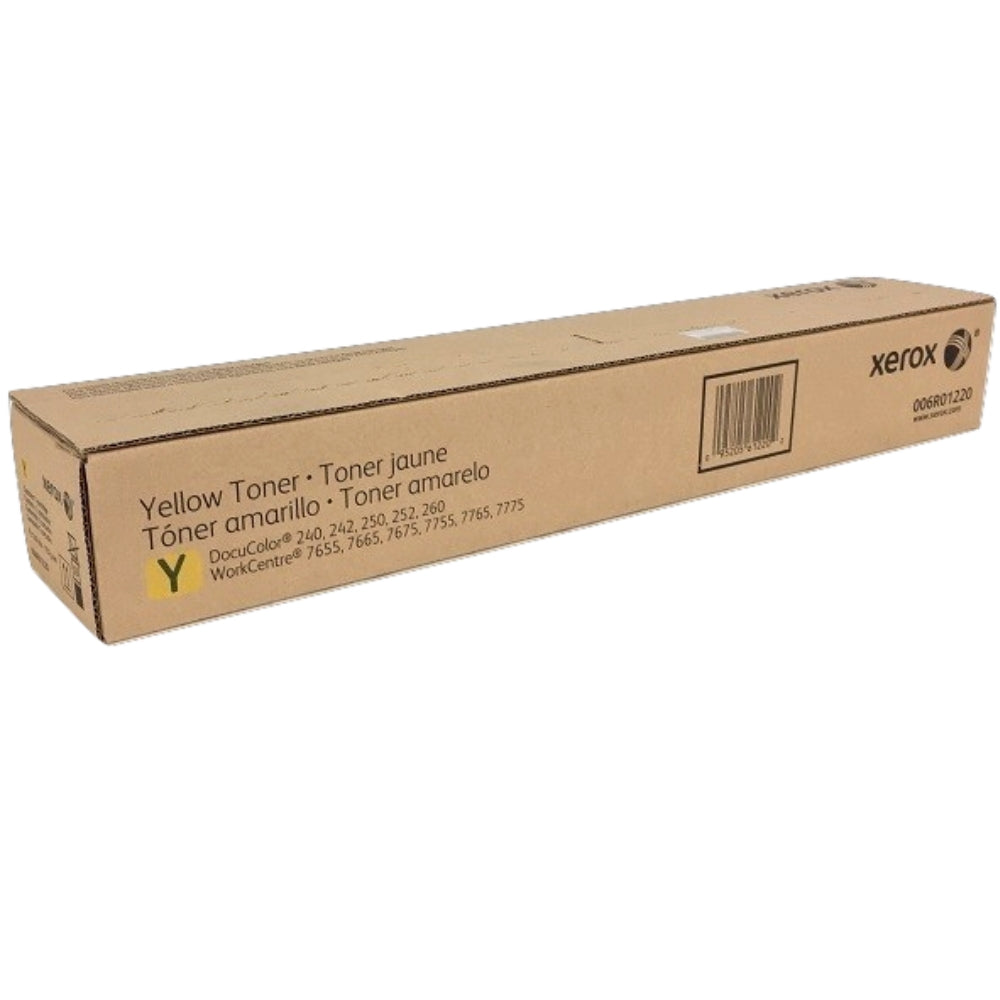 New, Pre-Owned - Xerox 6R1220 Standard-Yield Yellow Toner Cartridge, 006R01220