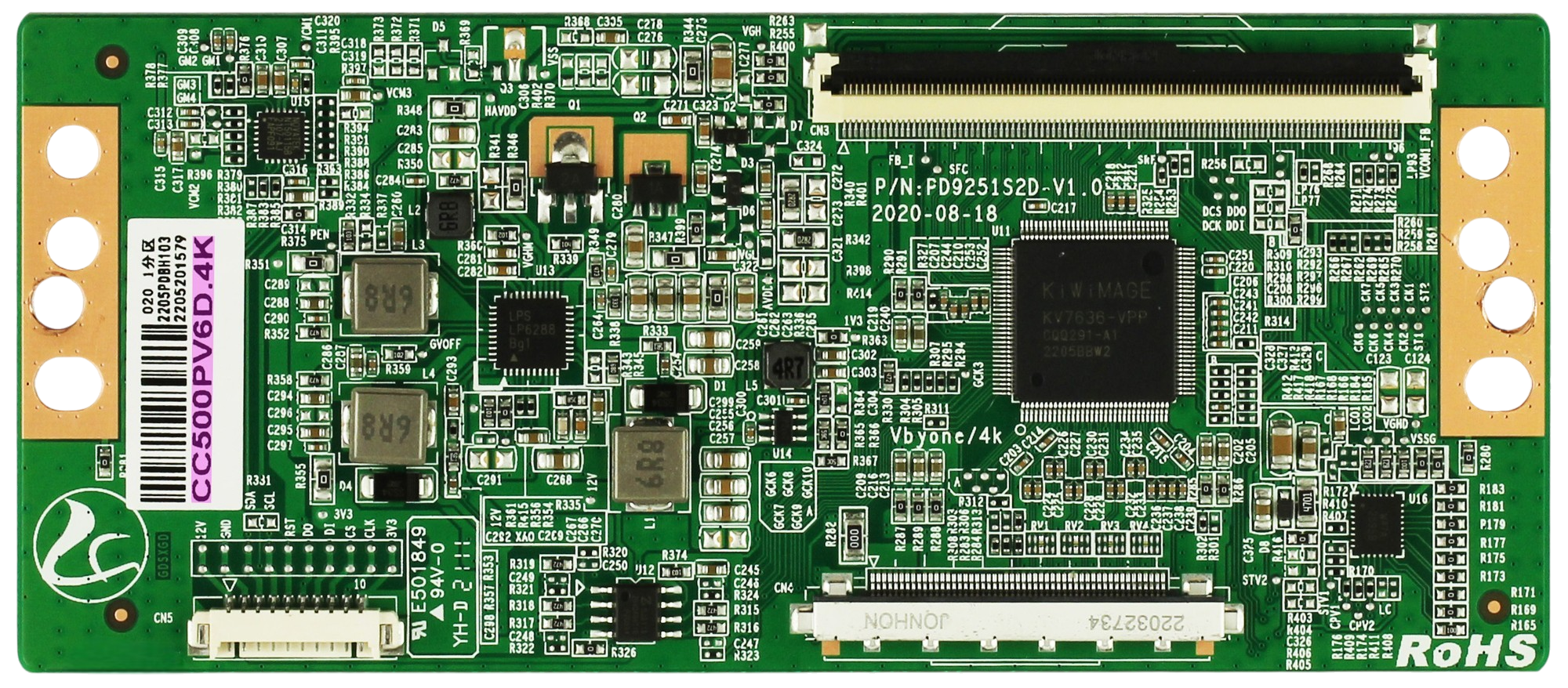 Sceptre CC500PV6D.4K T-Con Board